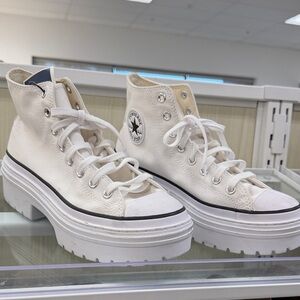 Converse White Platform High-Tops Brand New NWT.